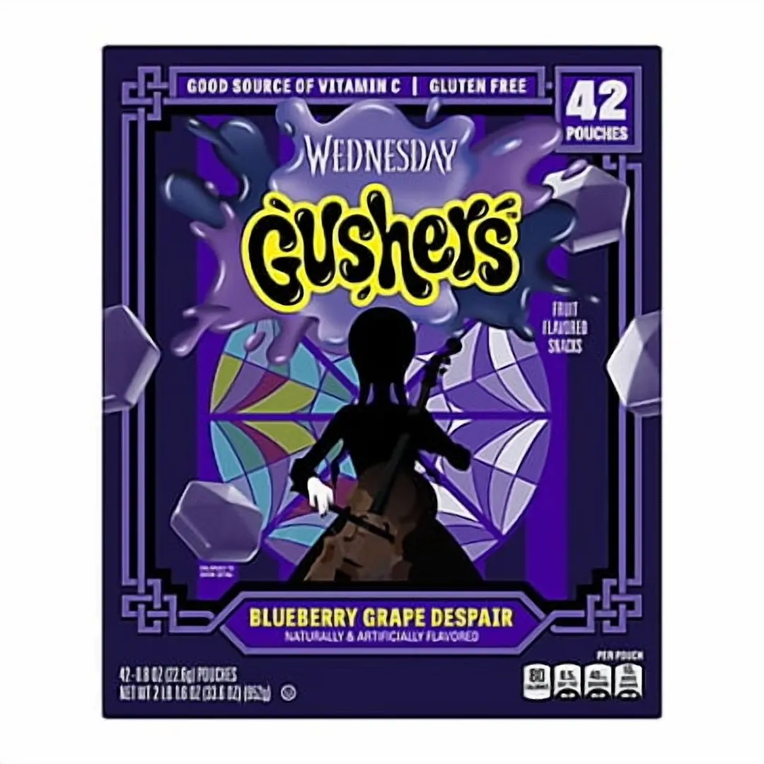 Gushers Wednesday Addams  4.25oz - 12ct