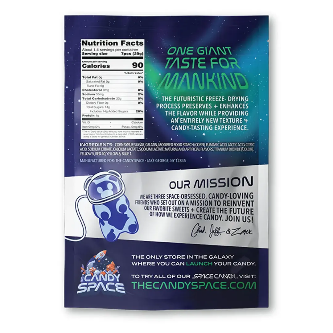 Space Candy Freeze Dried Sour Alien Worms 1.27oz - 12ct