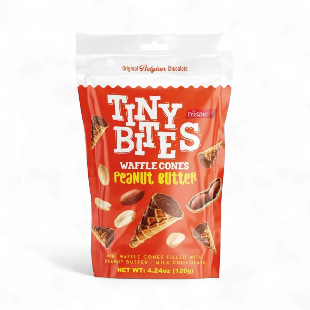 Beemax Tiny Bites Peanut Butter Waffle Cones 4.24oz - 12ct