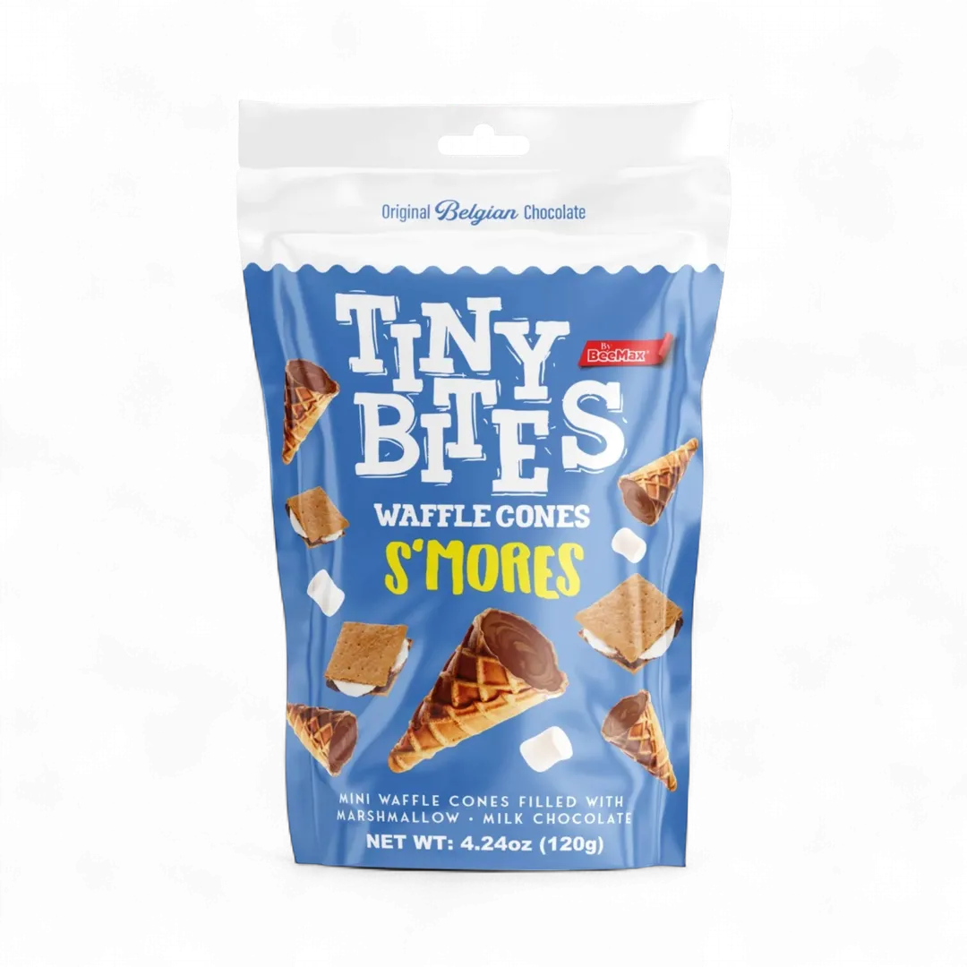 Beemax Tiny Bites S'mores Waffle Cones 4.24oz - 12ct