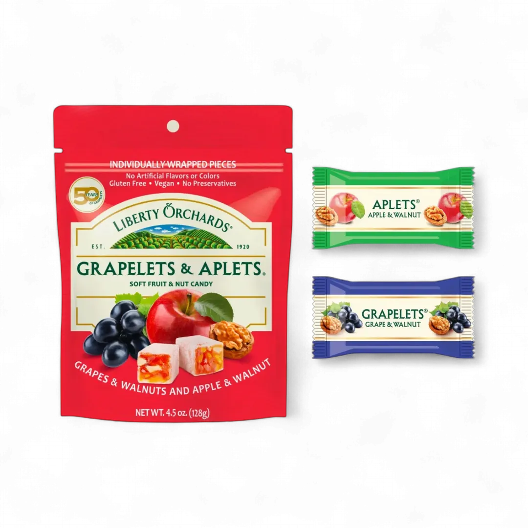 Liberty Orchards Grapelets & Aplets Peg Bag 4.5oz - 9ct