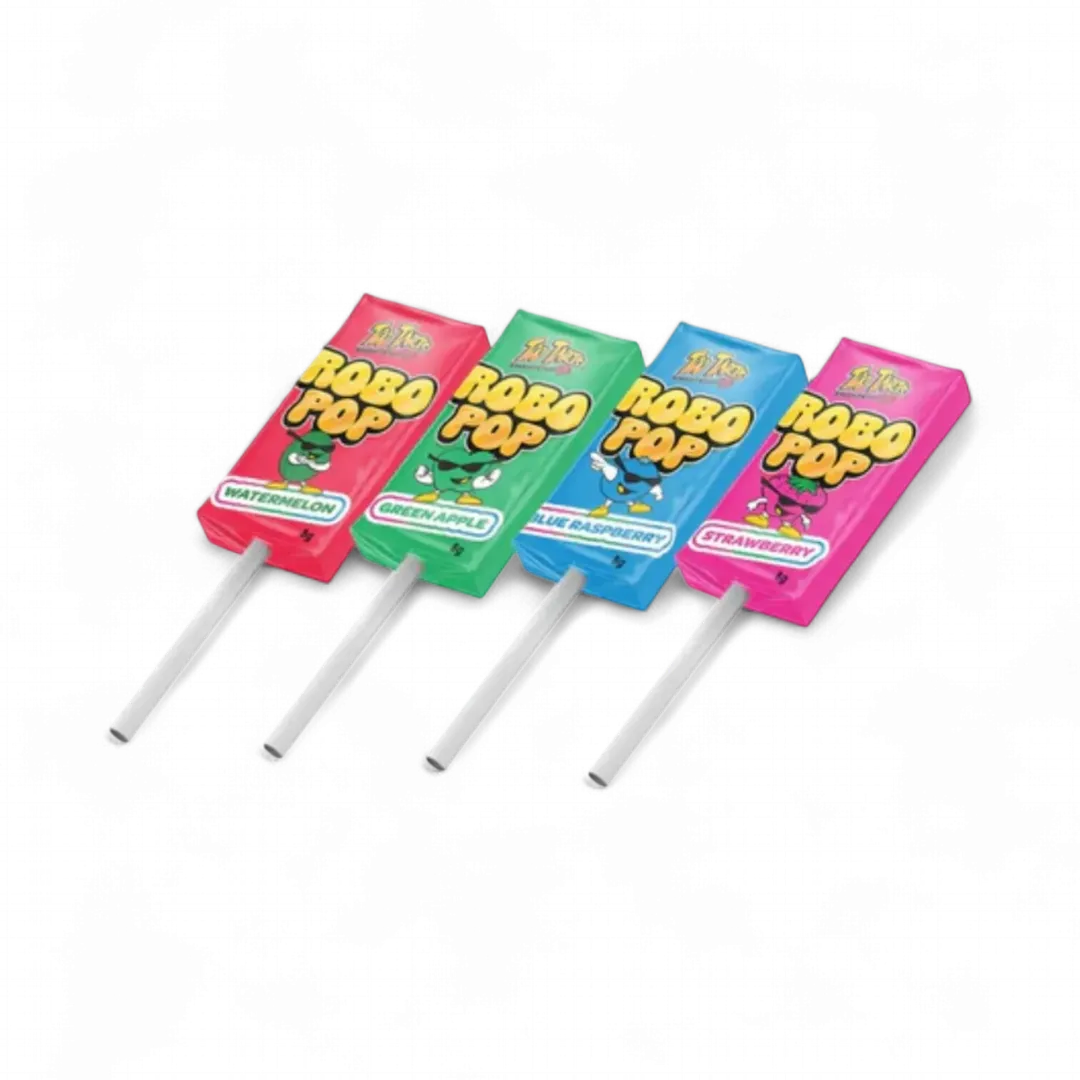 Too Tarts Robo Pops Taffy Pops 3.4oz - 12ct