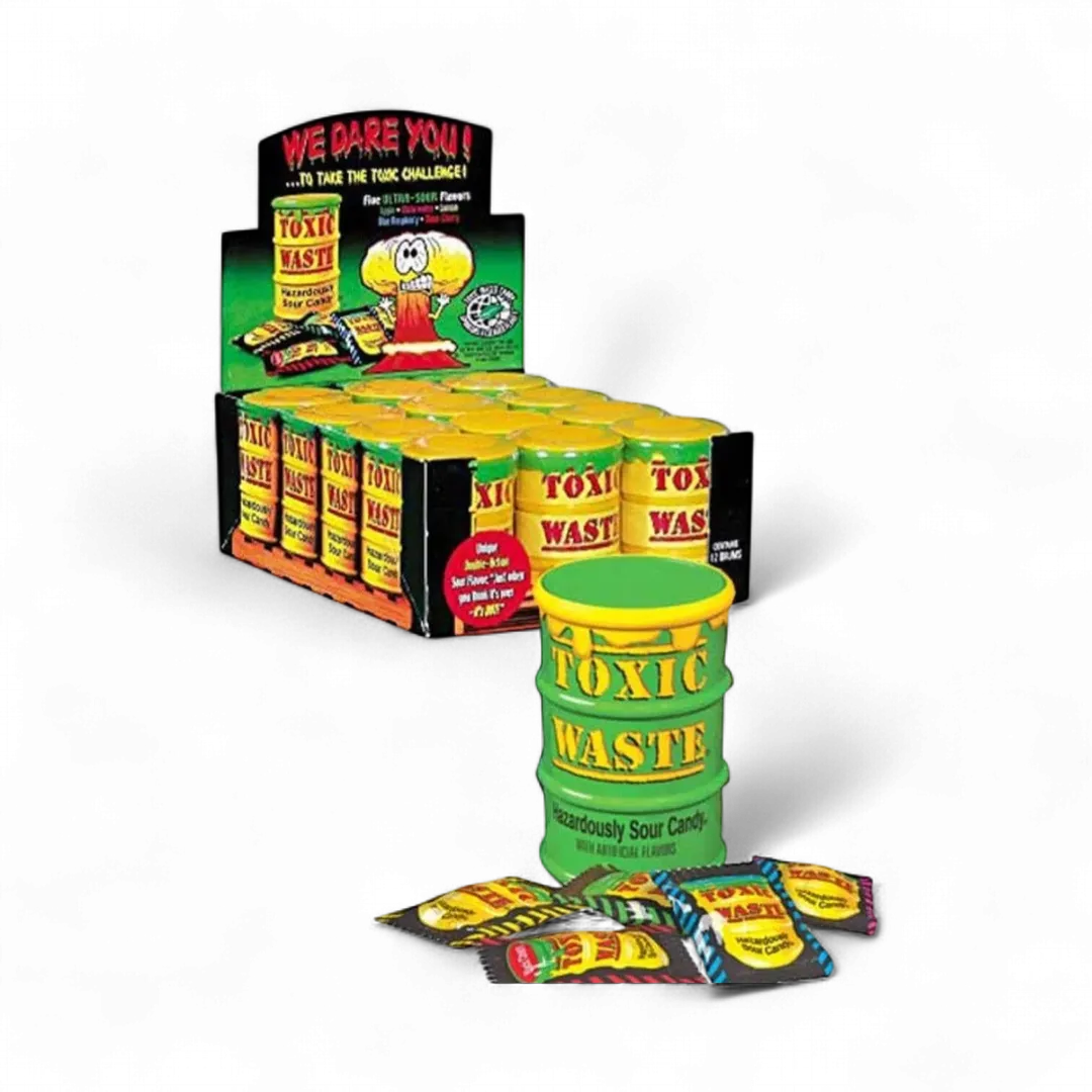 Toxic Waste Candy Drums 1.75oz - 12ct