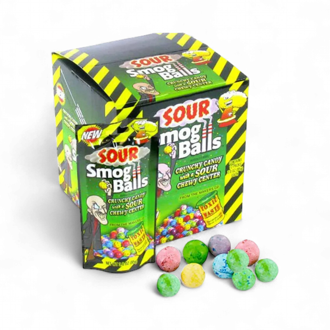 Toxic Waste Sour Smog Balls Candy 3oz - 12ct