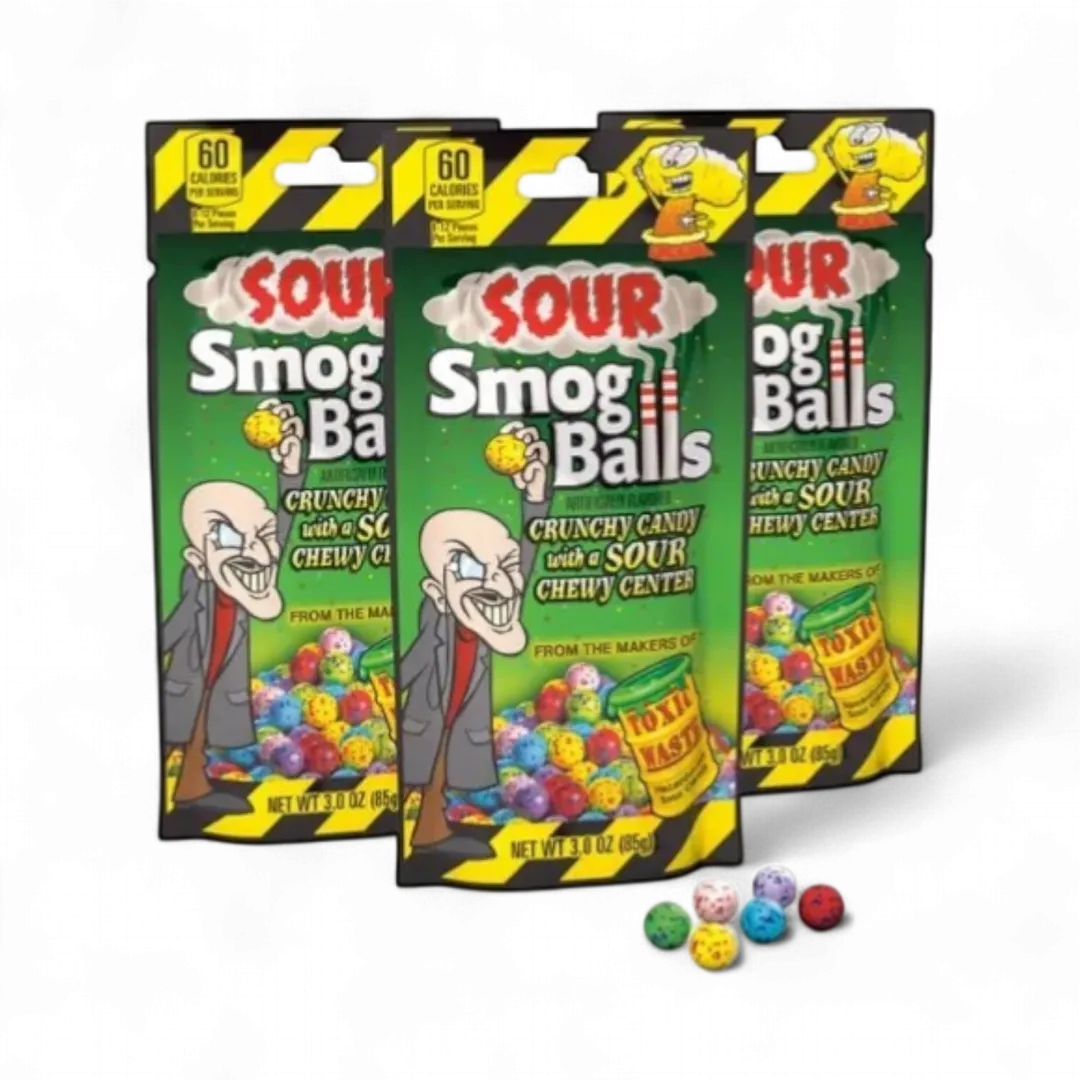 Toxic Waste Sour Smog Balls Candy 3oz - 12ct