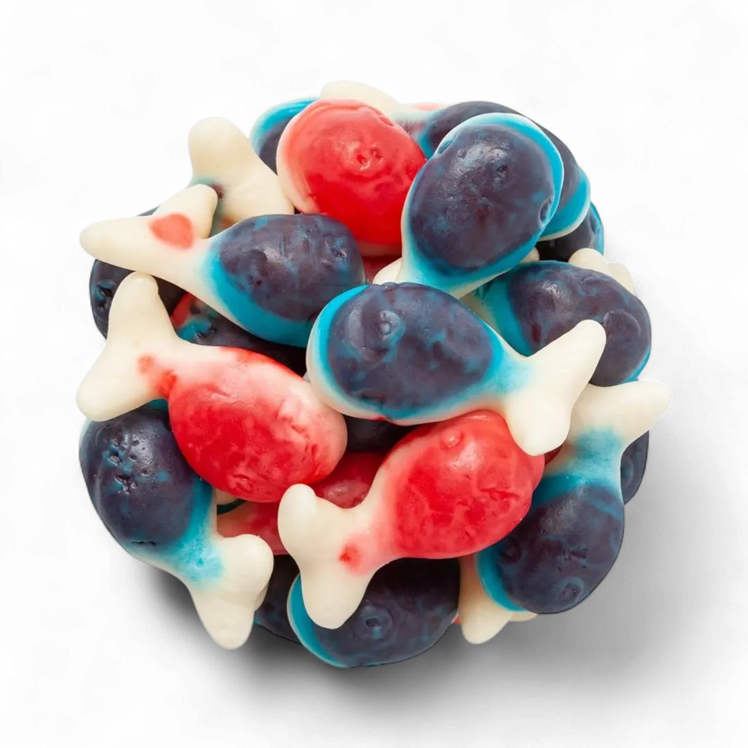 Vidal Gummi Whales Candy Bulk 2.2lb - 1ct