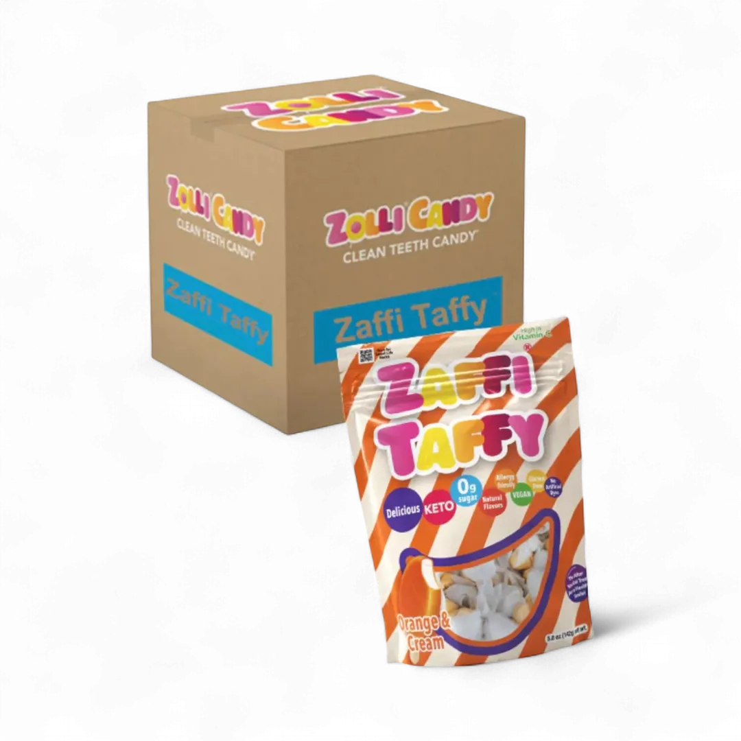 Zaffi Taffy Orange & Cream 5oz - 24ct