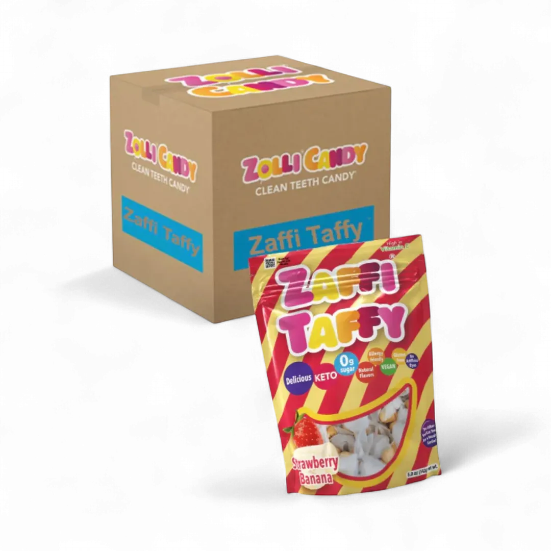 Zaffi Taffy Strawberry Banana 5oz - 24ct