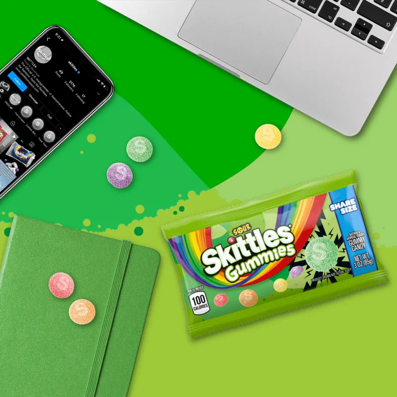 Skittles Sour Gummies 3oz - 15ct