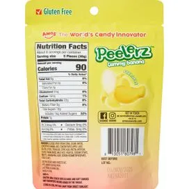 Amos Peelerz Gummy Banana 6oz - 12ct