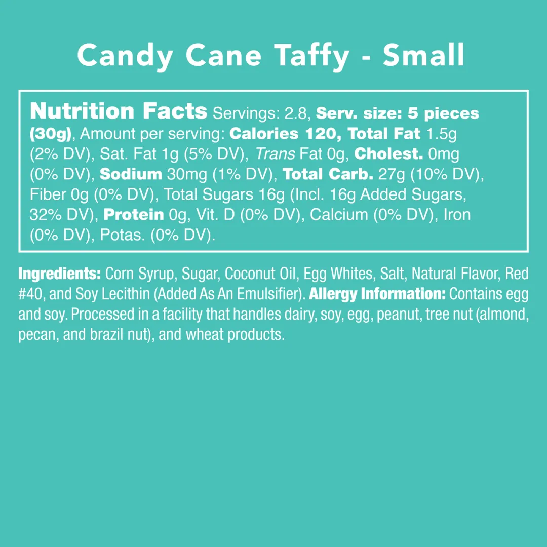Sweet's Salt Water Taffy Peppermint Bag 3lb - 1ct