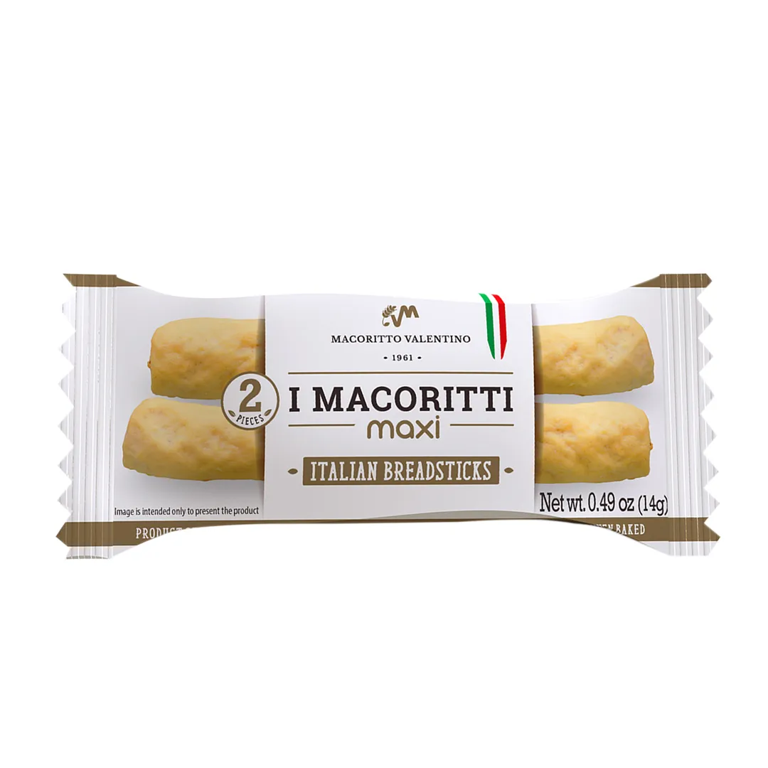 I Macoritti Italian Breadsticks with Extra Virgin Olive Oil - Case of 200