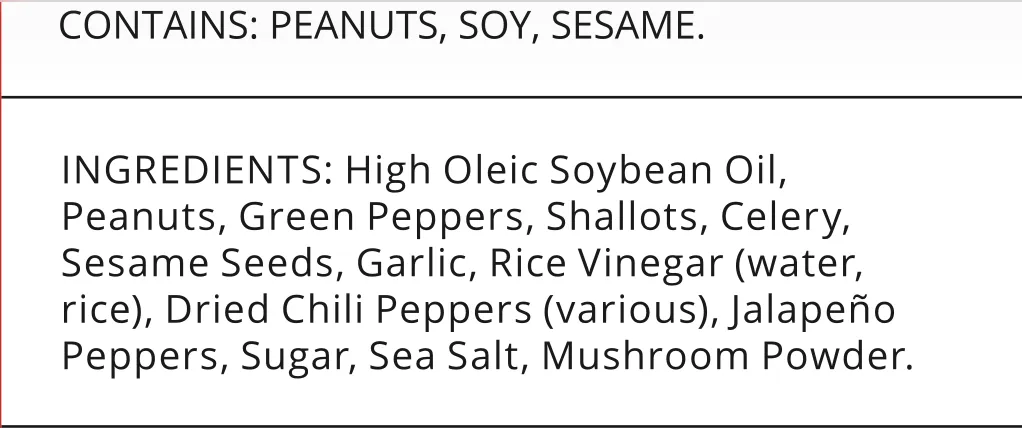 Peanut  Garlic Crunchy chili oil
