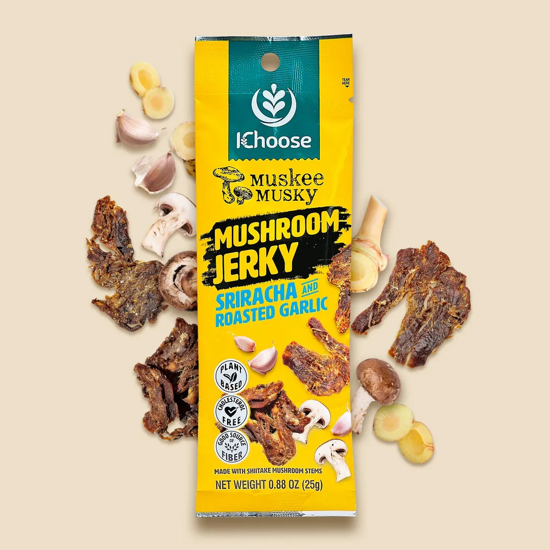 Muskee Musky Mix Variety Mushroom Jerky, Vegan, 10 Pack