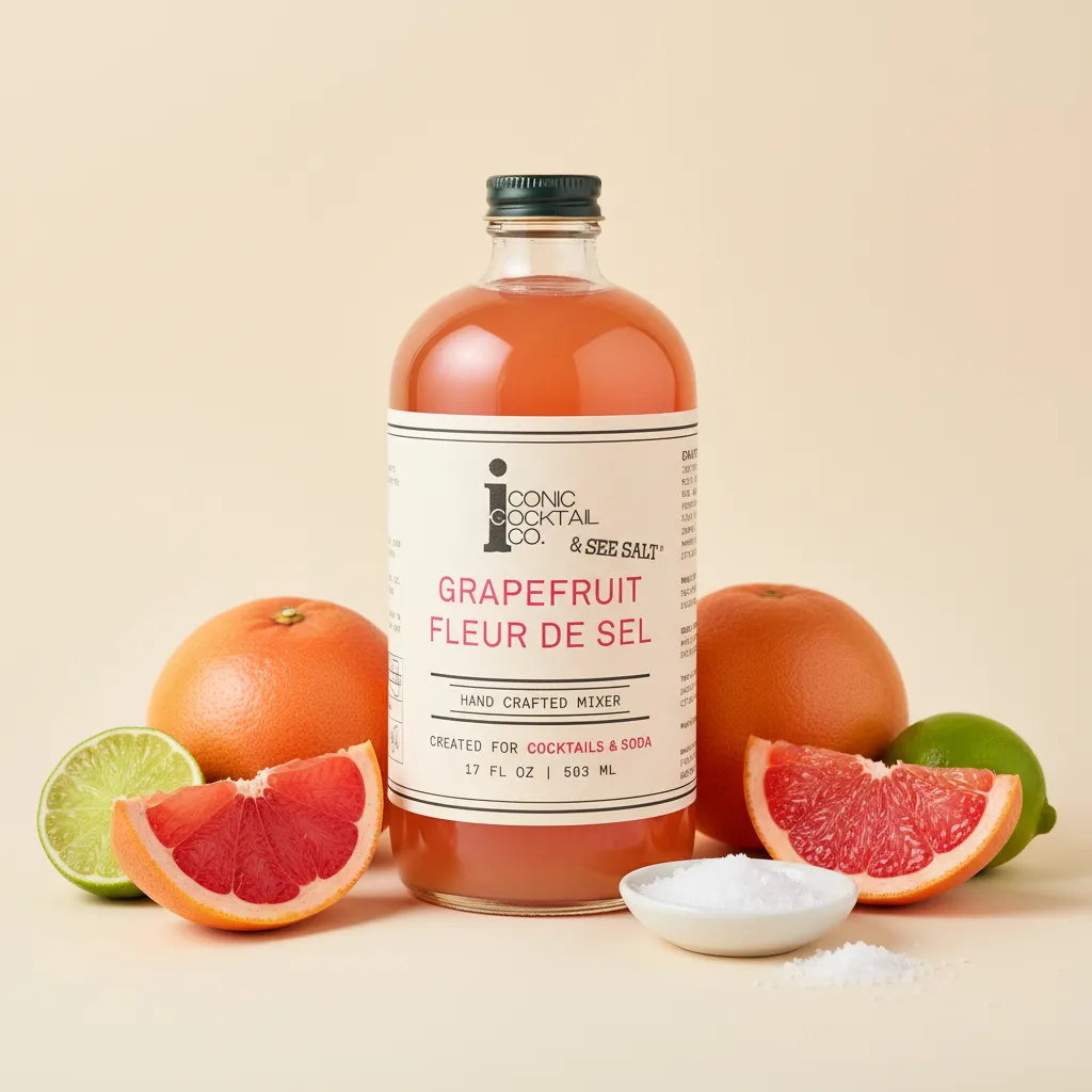 Grapefruit Fleur de Sel - Handcrafted Cocktail Mixer