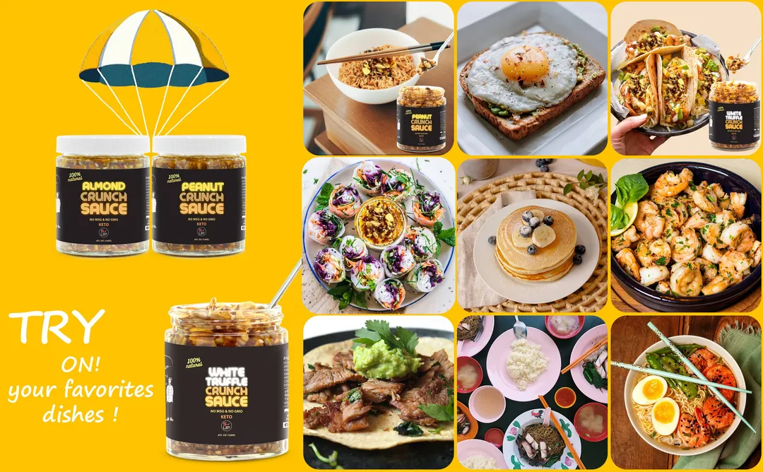 100% All-Natural Almond Nut Crunch Food Sauce - Sauce Shop