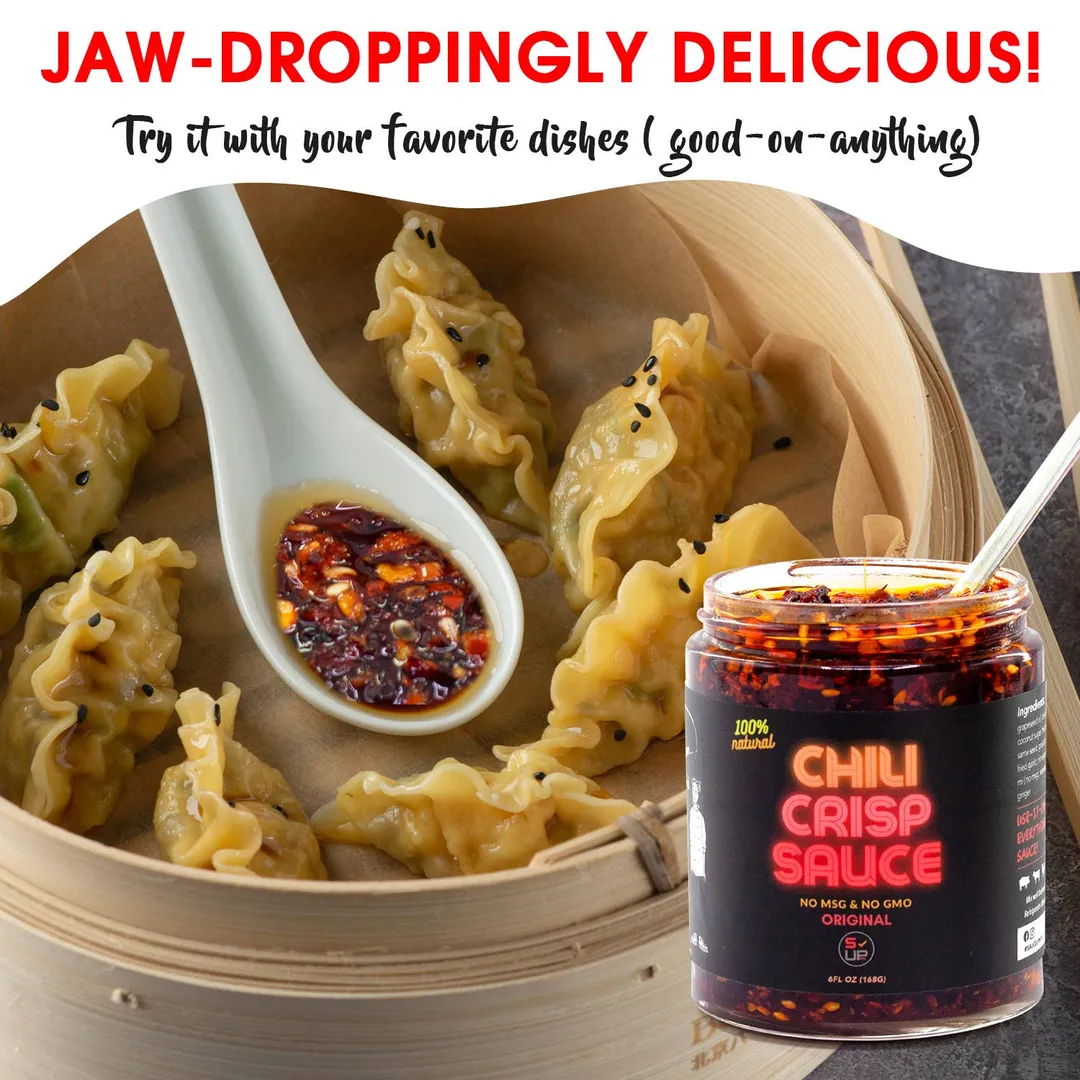 100% All-Natural Chili Crisp Sauce - Extra Spicy