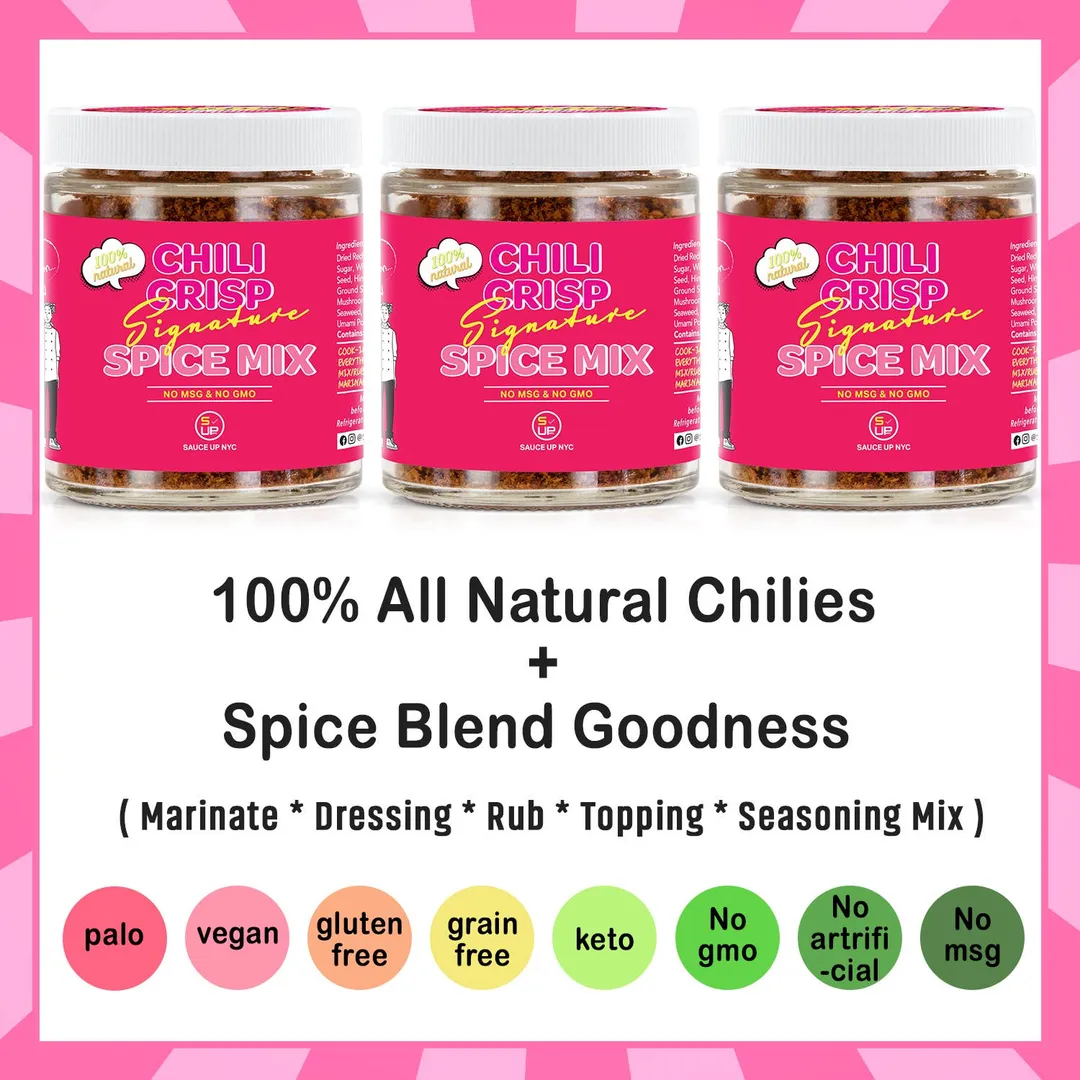 100% All-Natural Chili Crisp Spice Mix - Spices & Seasonings