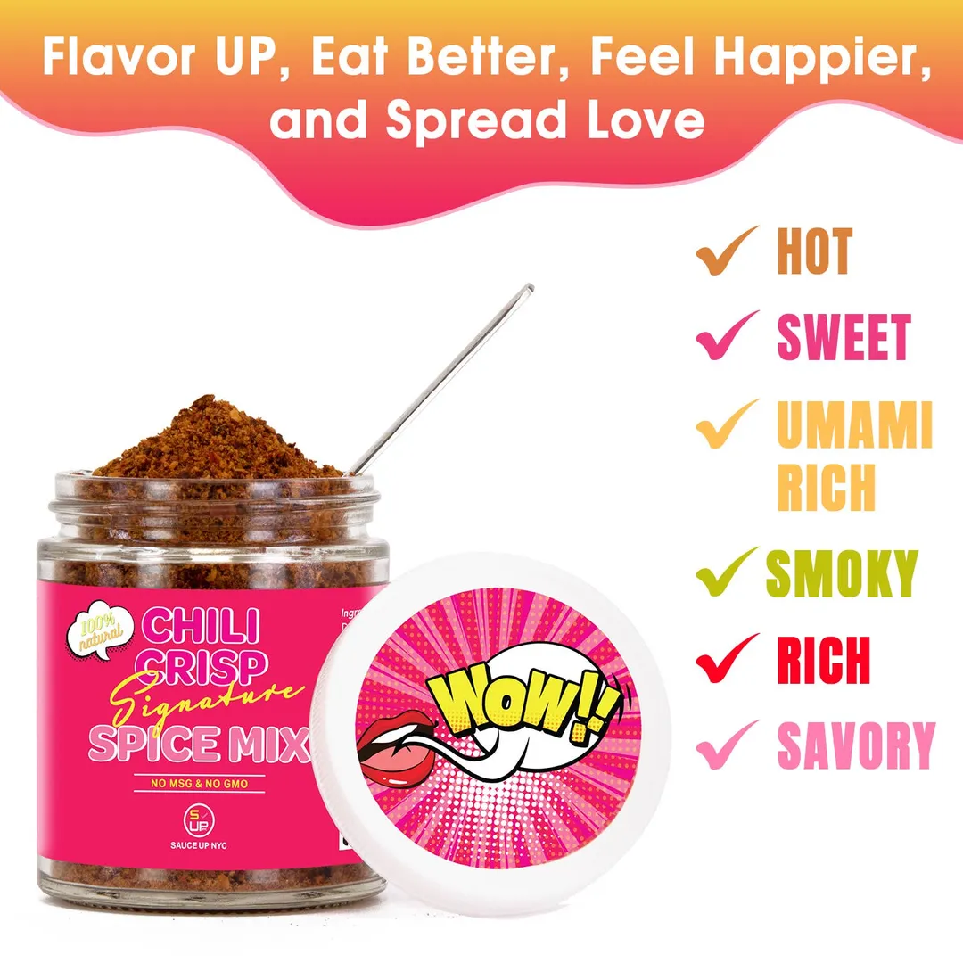 100% All-Natural Chili Crisp Spice Mix - Spices & Seasonings