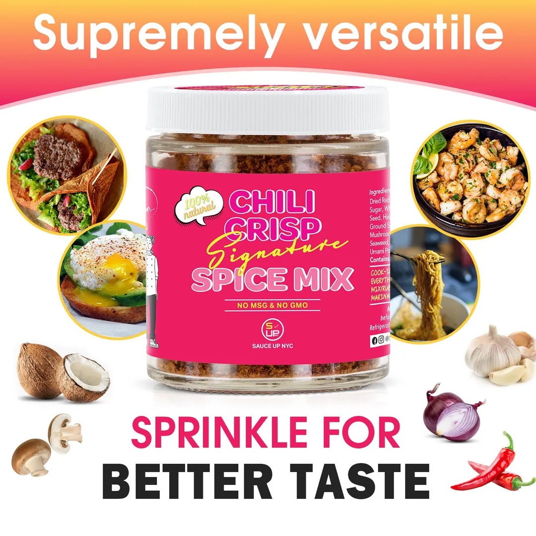 100% All-Natural Chili Crisp Spice Mix - Spices & Seasonings