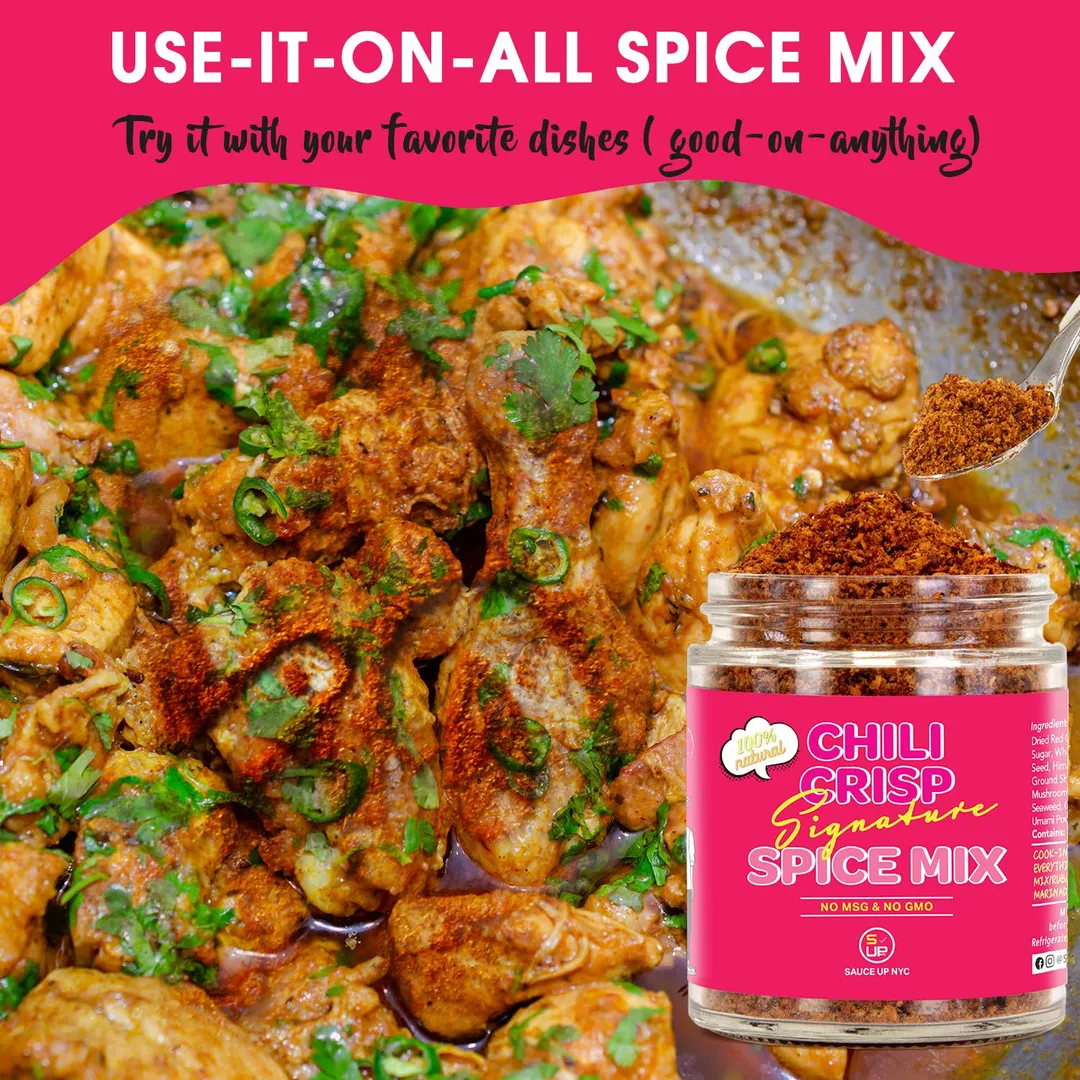 100% All-Natural Chili Crisp Spice Mix - Spices & Seasonings