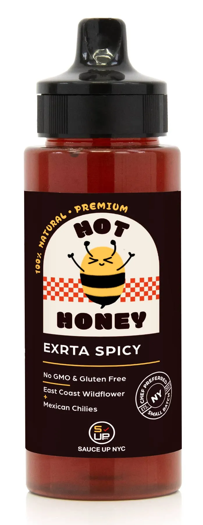 100% All-Natural Extra Spicy Gourmet Hot Honey Food