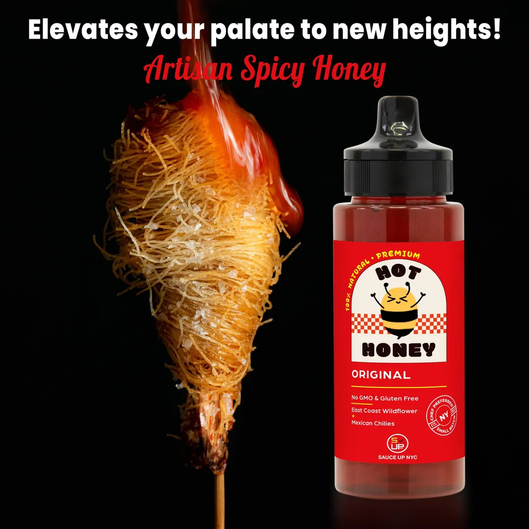 100% All-Natural Hot Honey - Original Honey Bee Delight Food