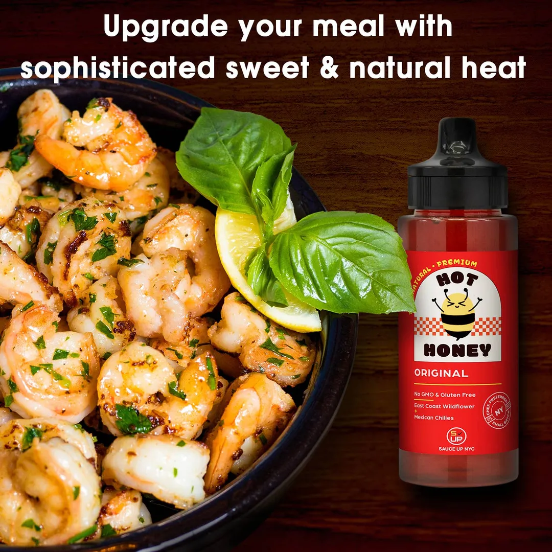 100% All-Natural Hot Honey - Original Honey Bee Delight Food