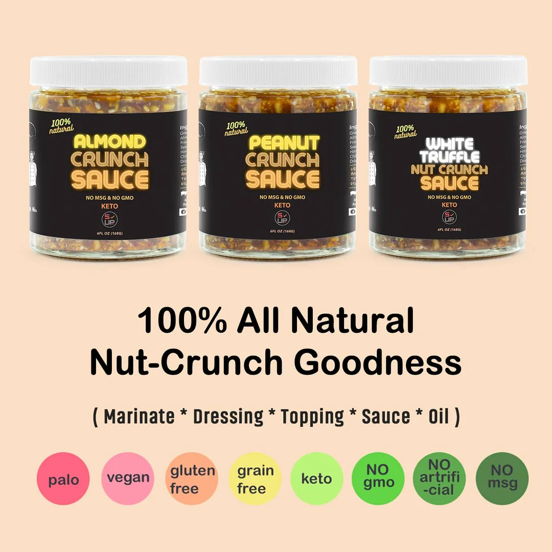 100% All-Natural Nut-Crunch-Sauce - White Truffle