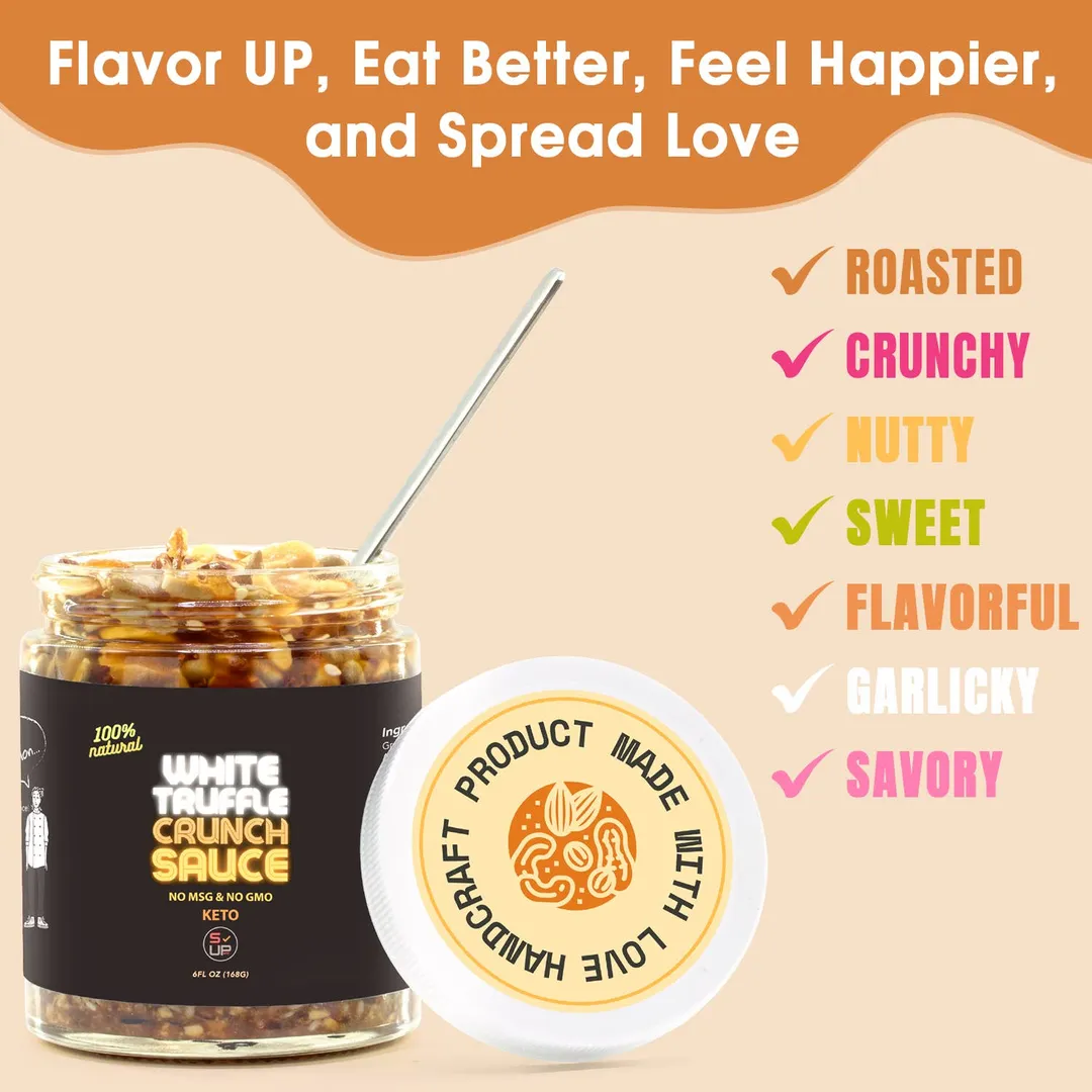 100% All-Natural Nut-Crunch-Sauce - White Truffle