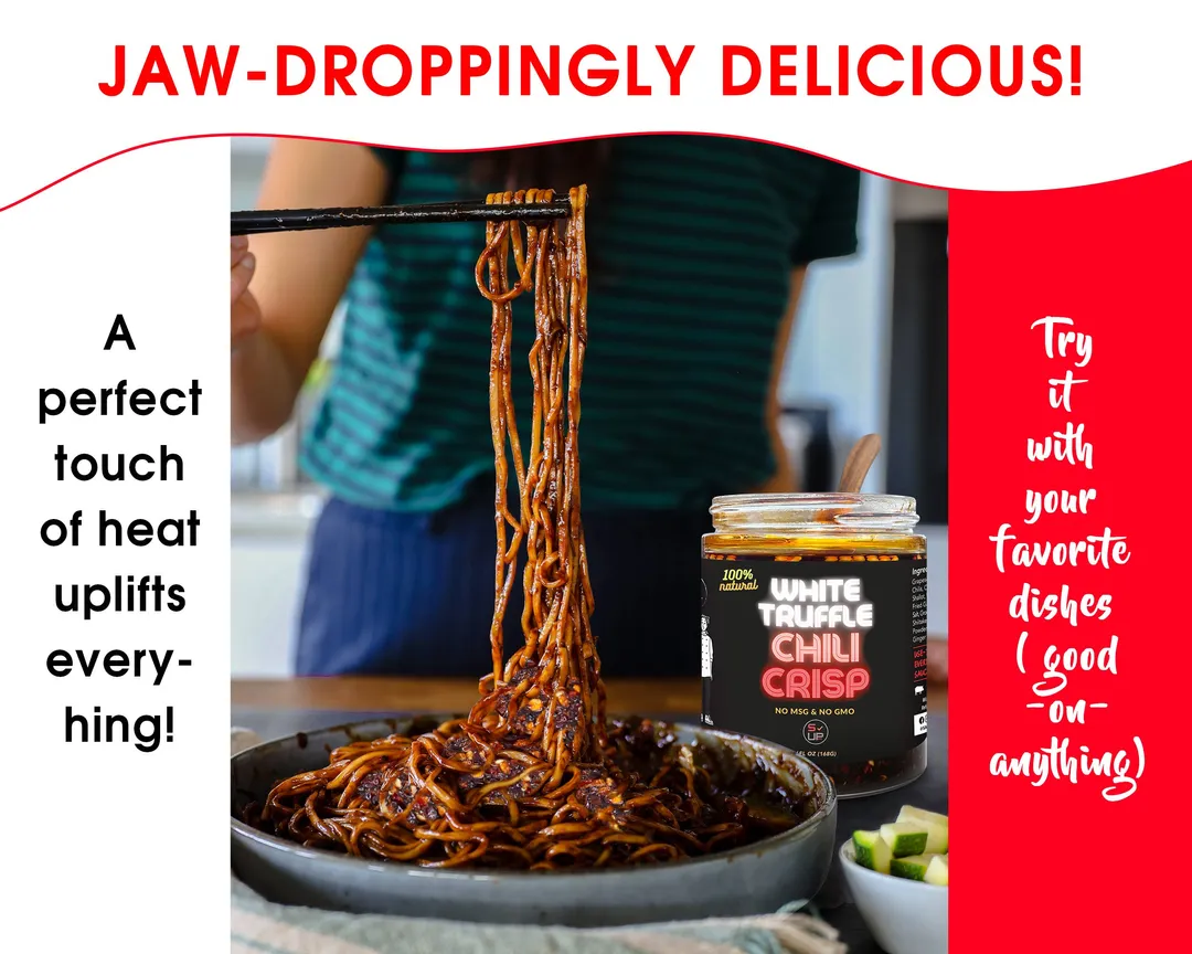 100% All-Natural Premium Chili Crisp Sauce (White Truffle)