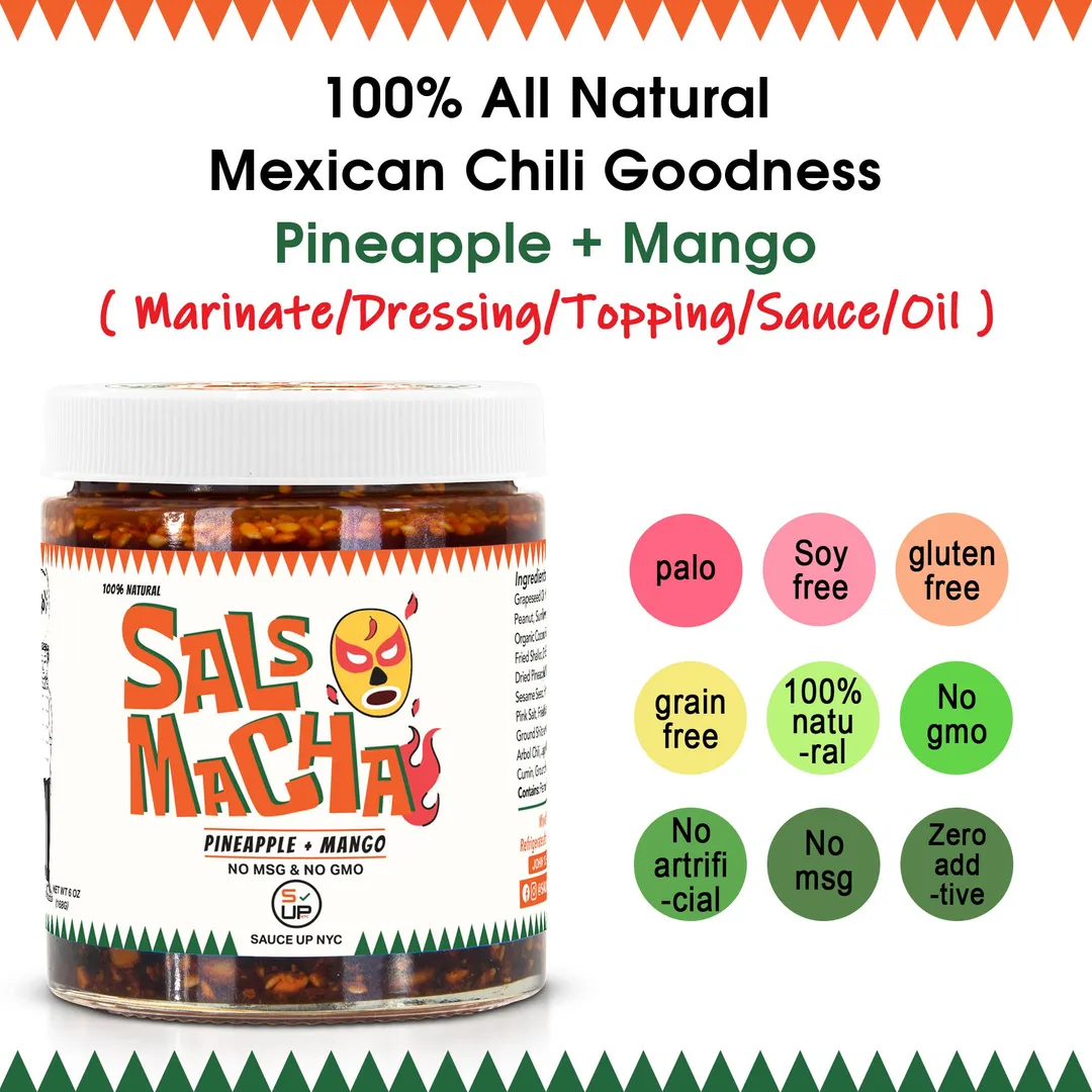 100% All-Natural Salsa Macha - Pineapple + Mango
