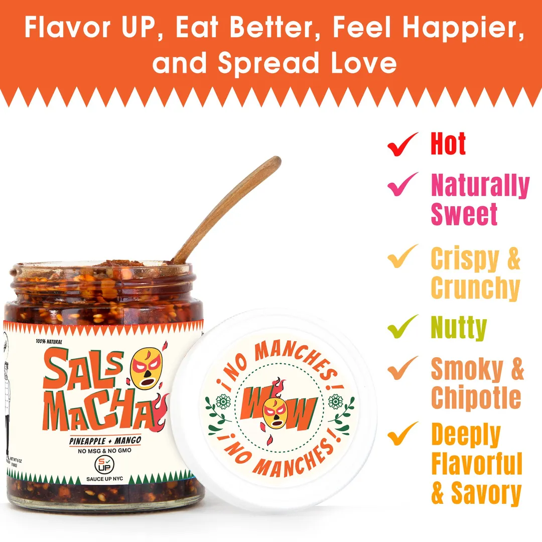 100% All-Natural Salsa Macha - Pineapple + Mango