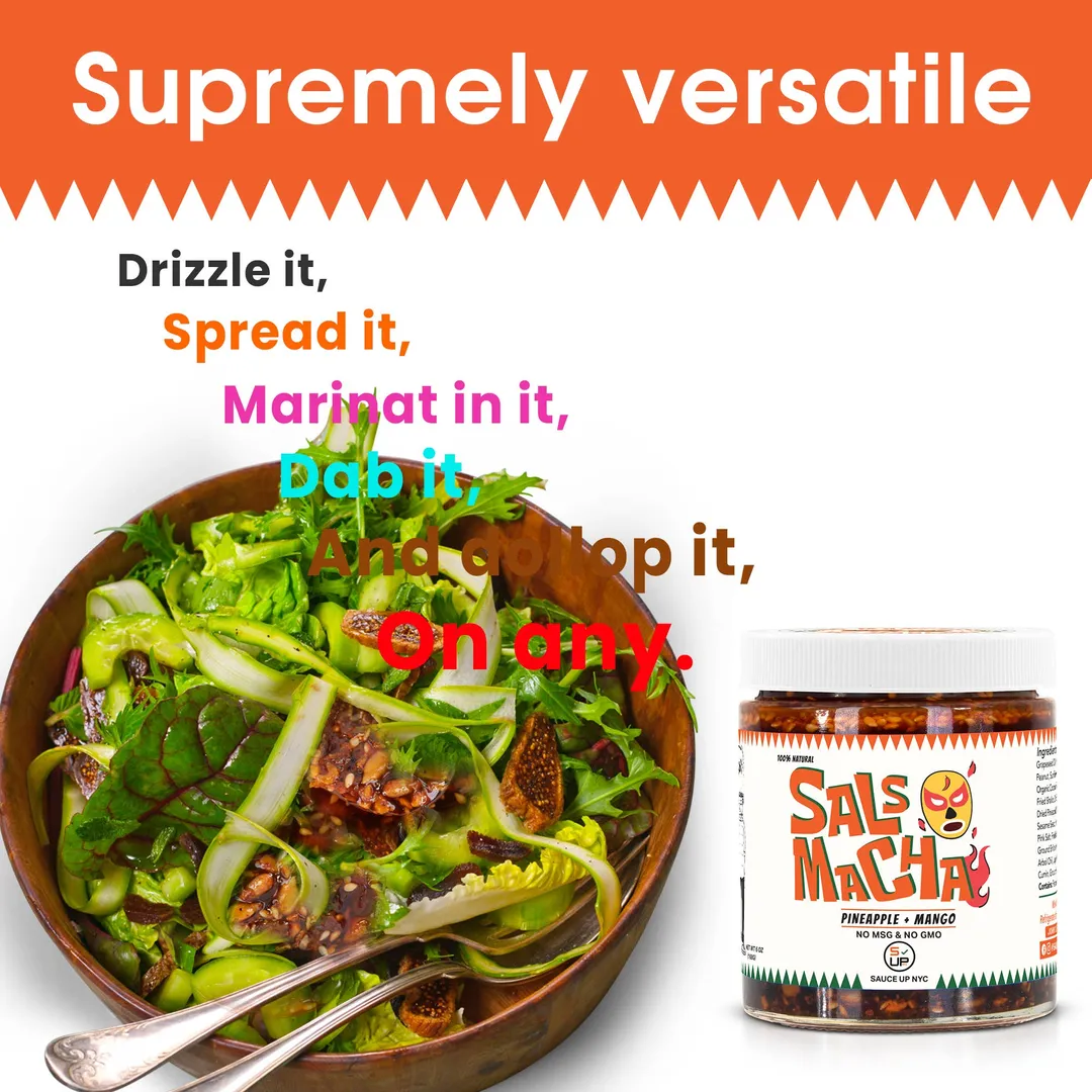 100% All-Natural Salsa Macha - Pineapple + Mango