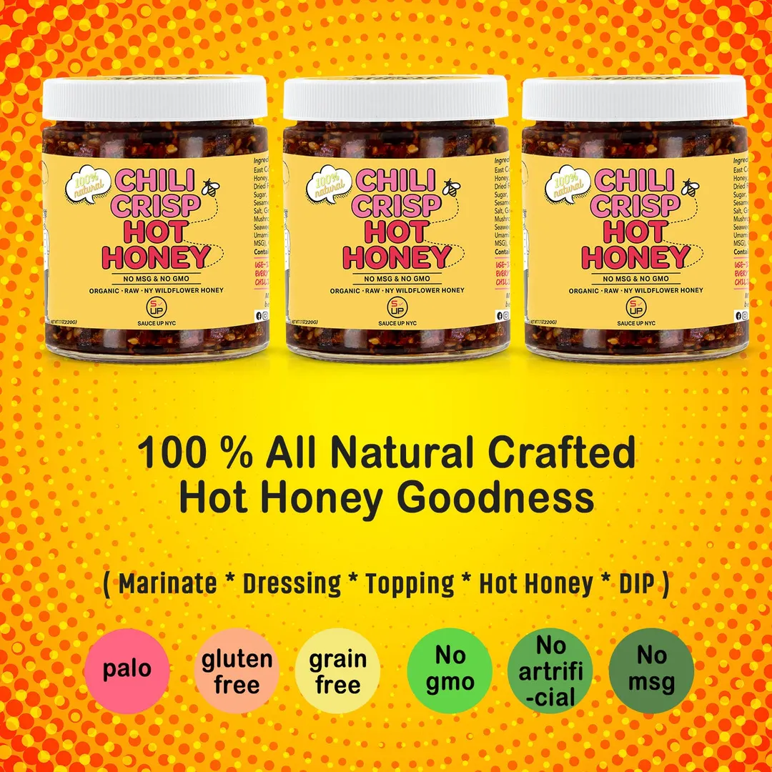 100% Natural Artisan Chili-Crisp-Hot-Honey