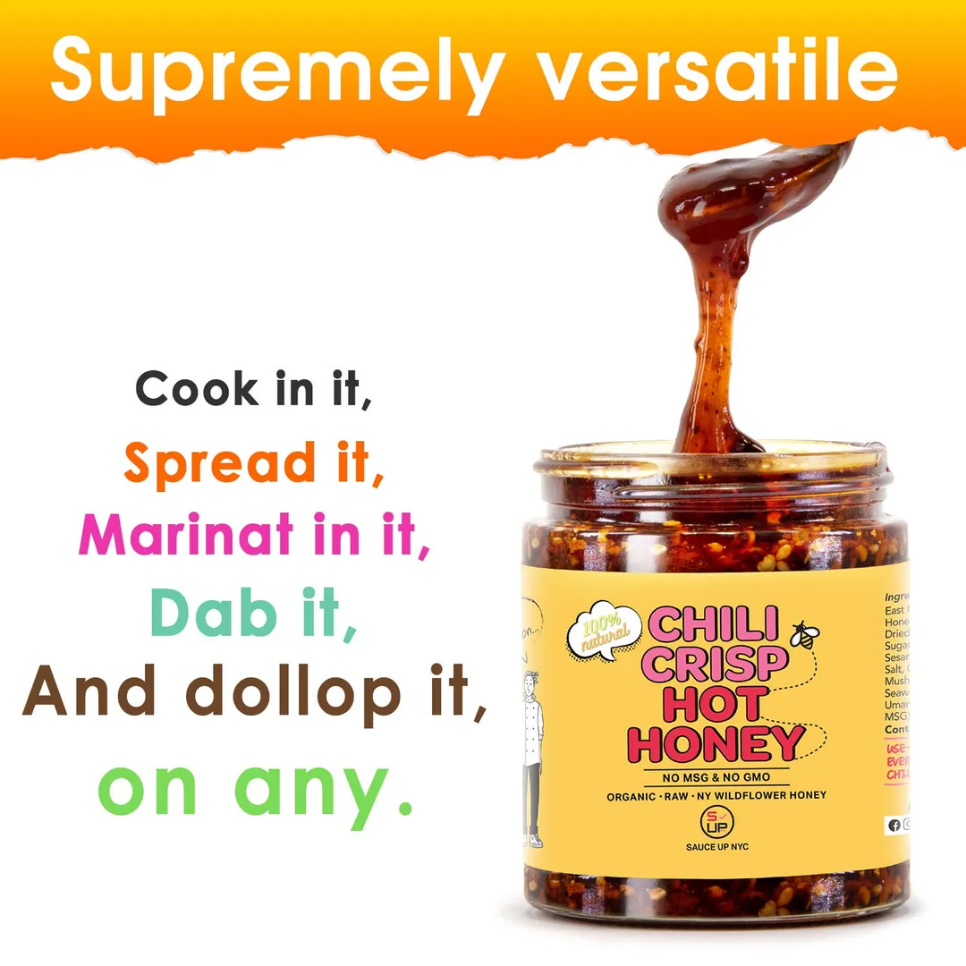 100% Natural Artisan Chili-Crisp-Hot-Honey