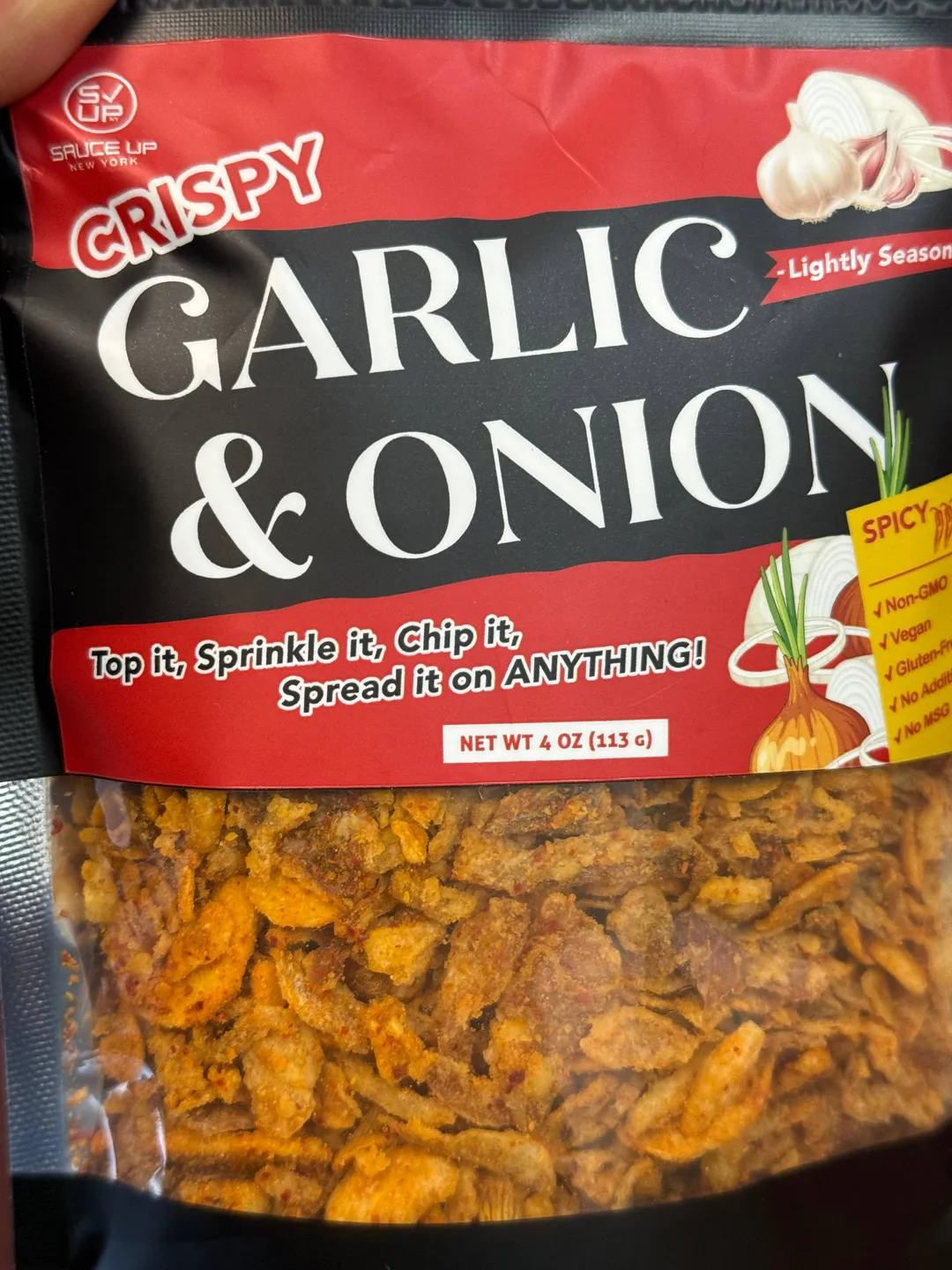 100% Real Crispy Garlic & Onion (Extra Spicy) - Topping!