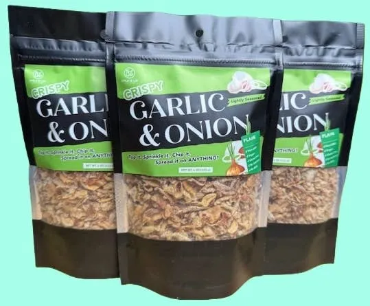 100% Real Crispy Garlic & Onion (Plain) - Topping!