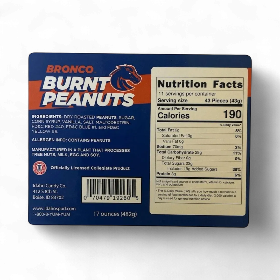 Bronco Burnt Peanuts - Tub - 17oz