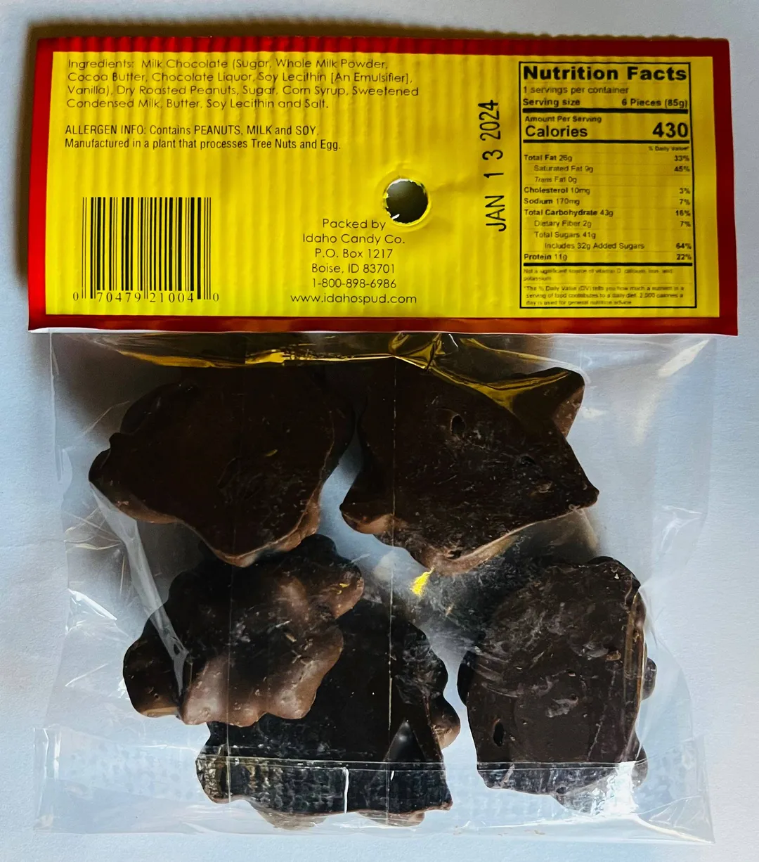 Chocolate Caramel Peanut Clusters - Bag - 3oz