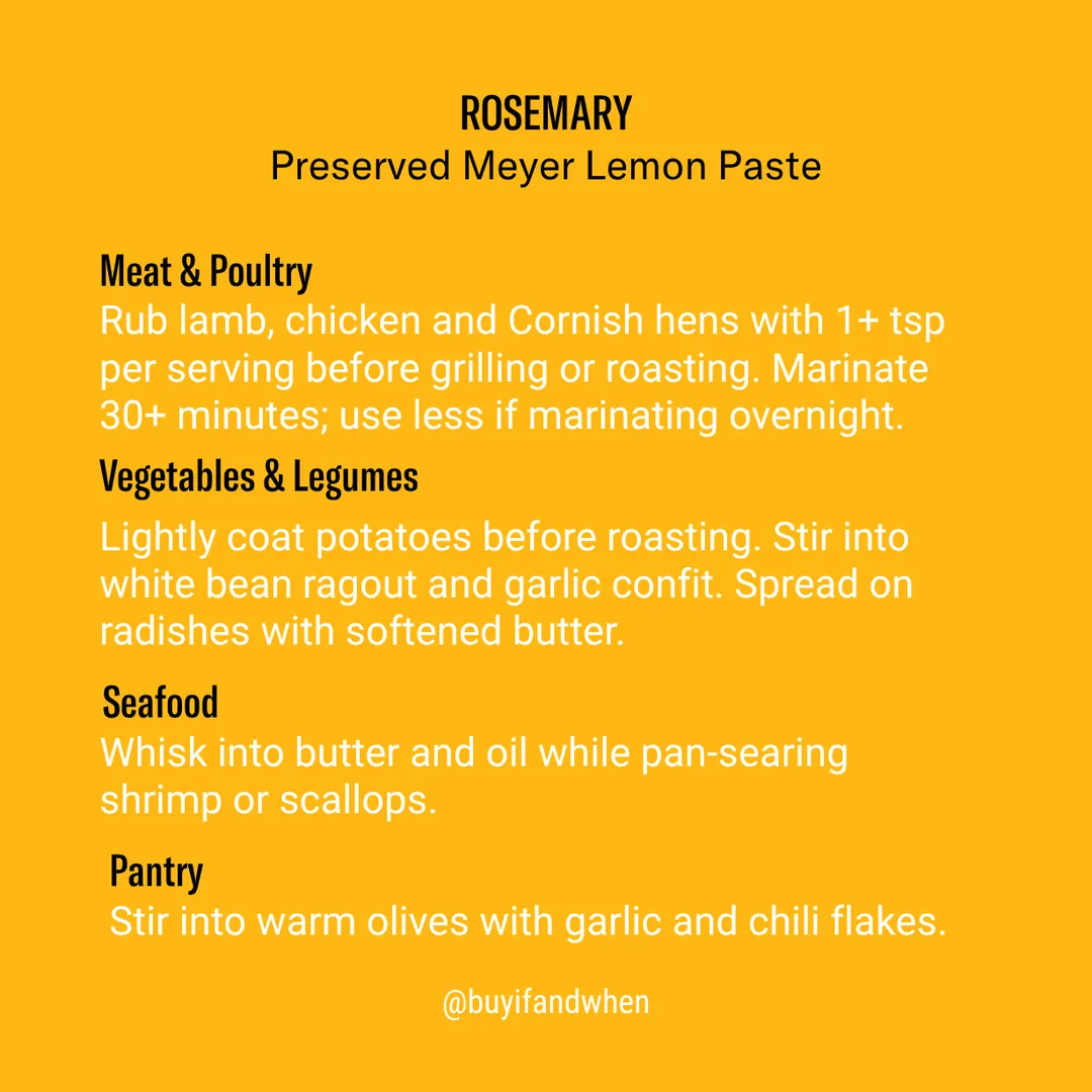 Rosemary Preserved Lemon