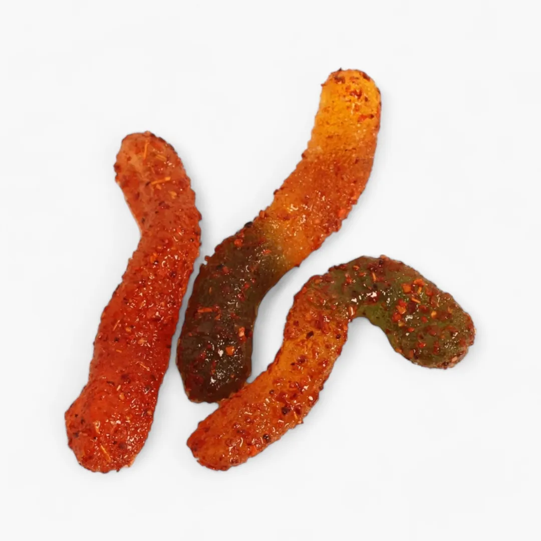 Chilli Bomba Spicy Gummy Worms Chili Chamoy Candy - 12ct/4oz