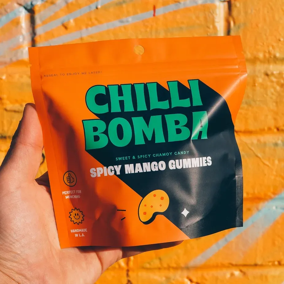 Chilli Bomba Spicy Mango Gummies Chili Chamoy Candy - 6pk/8oz