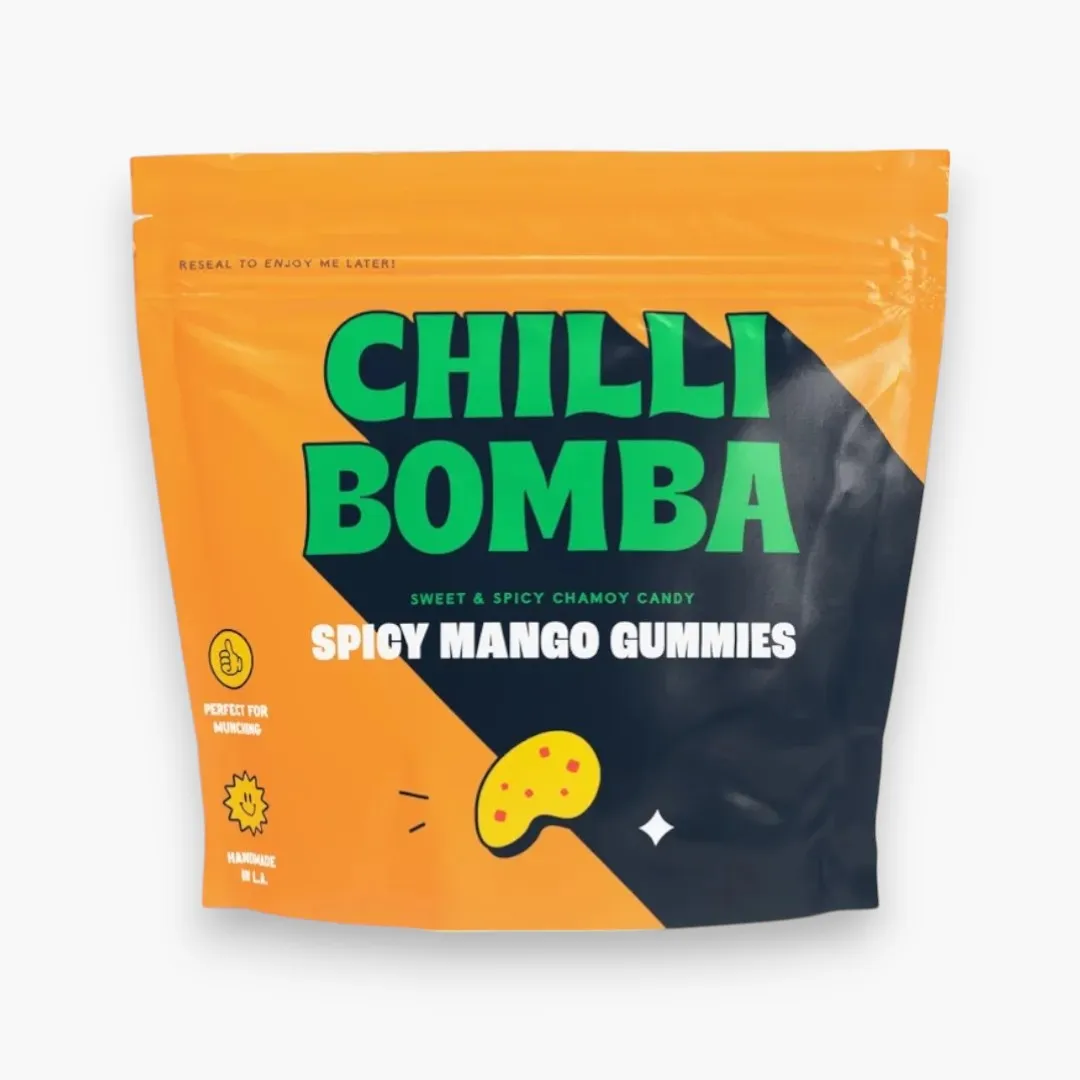 Chilli Bomba Spicy Mango Gummies Chili Chamoy Candy - 6pk/8oz