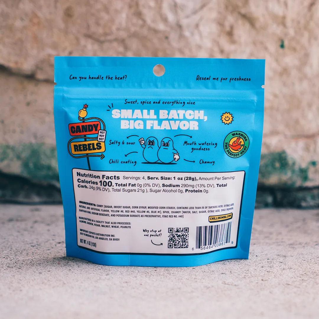 Chilli Bomba Sour Buddies Chili Chamoy Candy - 12ct/4oz
