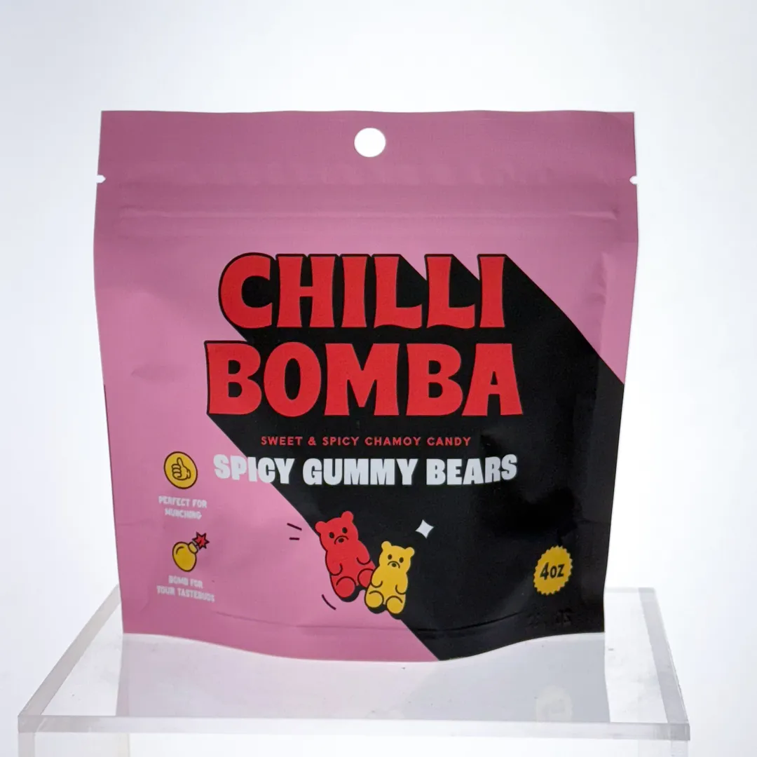 Chilli Bomba Spicy Gummy Bears Chili Chamoy Candy - 12ct/4oz