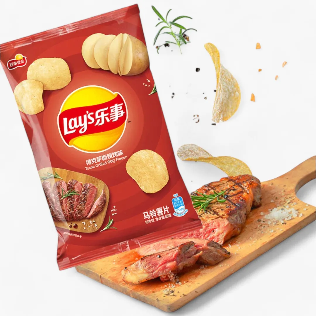 Lay's Potato Chips Texas Grilled Bbq Flavor - 70g/ 12pk