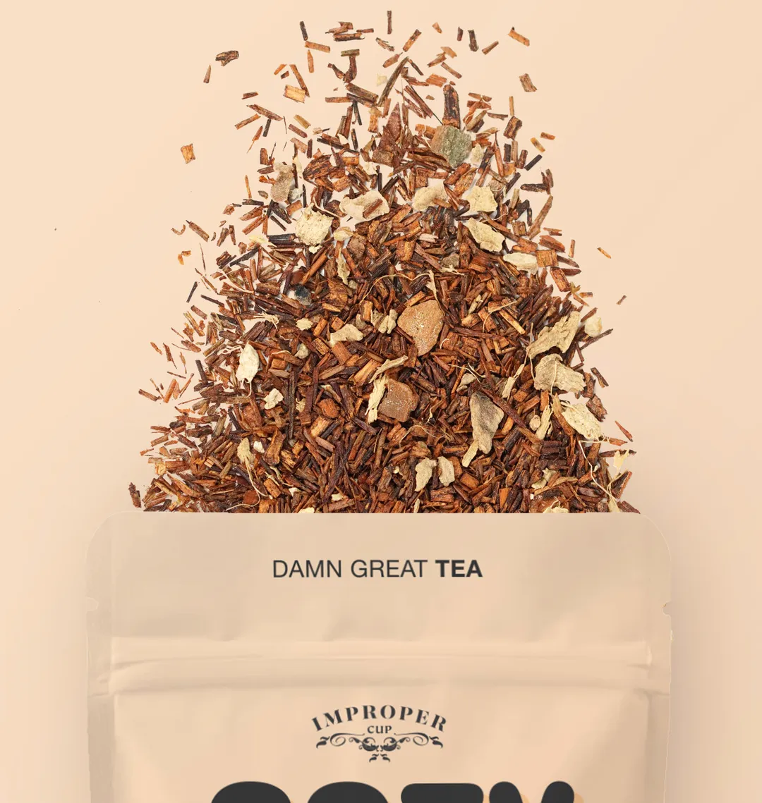 Cozy AF Rooibos tea, 20 Servings, Rooibos Tea Blend