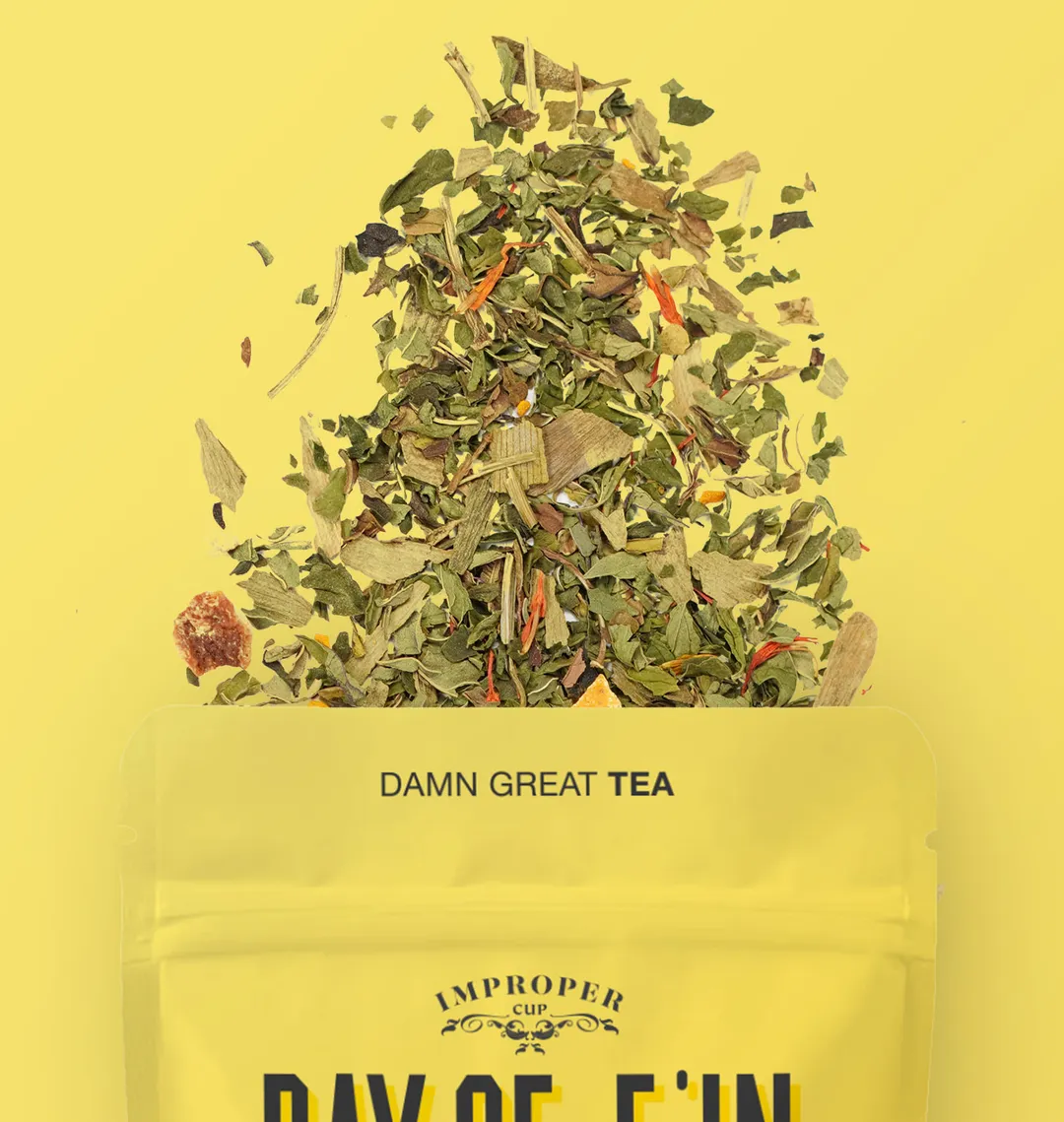 Ray Of F’in Sunshine Herbal tea, 20 Servings, Tea Blend