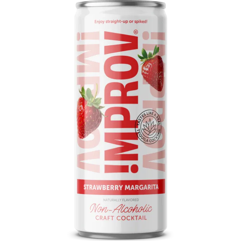 IMPROV Booze-Free Strawberry Margarita 4x4pk Case